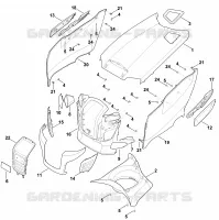 D   Capot moteur pour Stihl MT 6112.1 ZL