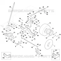 E   Direction, roue avant pour Stihl MT 6112.1 ZL