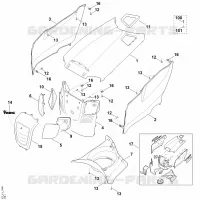 E   Capot moteur pour Stihl MT 6127.0 KL