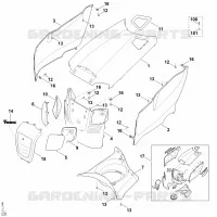 E   Capot moteur pour Stihl MT 6127.0 ZL