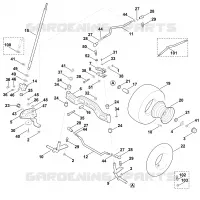 F   Direction, roue avant pour Stihl MT 6127.0 ZL
