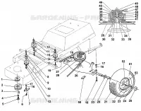 C   Transmission, roues AR pour Stihl MT 640 (1996)