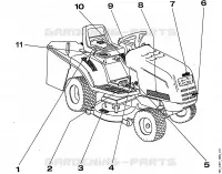 J   Autocollant pour Stihl MT 640 (1996)