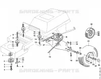 D   Transmission, roues AR pour Stihl MT 640 (1997)