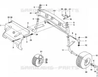 B   Axe pour Stihl MT 680