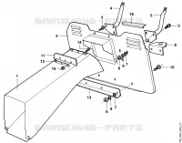K   support bac de ramassage pour Stihl MT 680