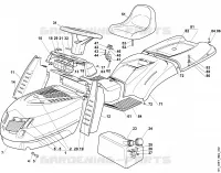 B   Carrosserie, siege pour Stihl MT 740