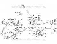 D   Com. frein et boite de vitesse pour Stihl MT 745