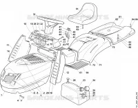 B   Carrosserie, siege pour Stihl MT 780