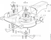 I   Plateau de coupe   2 pour Stihl MT 790