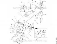 F   Capot moteur pour Stihl MT 820