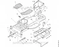 A   Chassis, axe pour Stihl MT 830