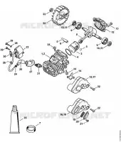 Cylindre avec piston, Dispositif d'allumage pour Stihl MS 193 T