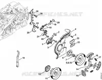 Pompe à huile, Embrayage pour Stihl MS 193 T