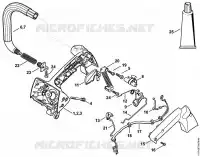 Carter de poignée pour Stihl MS 193 TC-E
