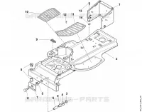 A   Chassis, axe pour Stihl MT 835
