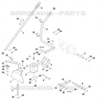 C   Triangle de couplage avant mécanique   2 pour Stihl AKD 500.1