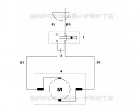 D   Connexion electrique TE 600 pour Stihl TE 700