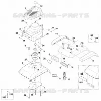 C   Capot, moteur pour Stihl HB 445.0