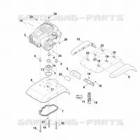 C   Capot, moteur pour Stihl HB 445.2 R