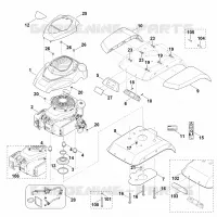 C   Capot, moteur pour Stihl HB 560.0