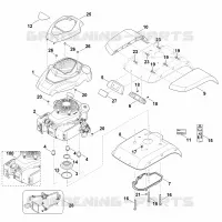 C   Capot, moteur pour Stihl HB 560.1