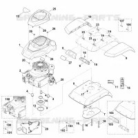 C   Capot, moteur pour Stihl HB 585.0