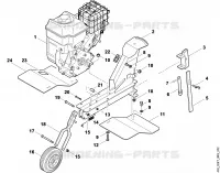 B   Machine de base, moteur pour Stihl VH 500