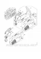 Couvercle de pignon pour Stihl MS 194 C-E