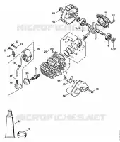 Cylindre avec piston, Dispositif d'allumage pour Stihl MS 194 C-E