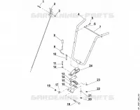 B   Guidon pour Stihl VH 550