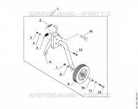F   Roue de support pour Stihl VH 550
