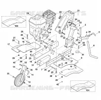 B   Machine de base, moteur pour Stihl VH 660