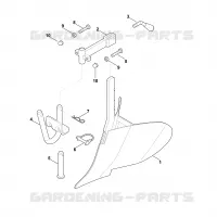 A   Charrue buttoir pour Stihl AHK 702
