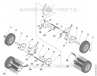 B   Kit verticutte pour Stihl ARL 400