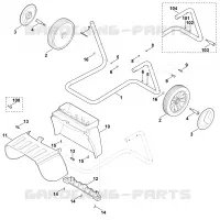 D   Support de roue pour Stihl GB 370.2 S