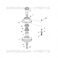 F   Arbre porte lames pour Stihl GB 370.2 S