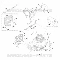 C   Moteur, reservoir pour Stihl GB 460 C