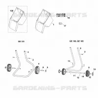 B   Support de roue pour Stihl GE 101