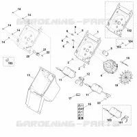 B   Carter, Moteur électrique pour Stihl GE 105.1
