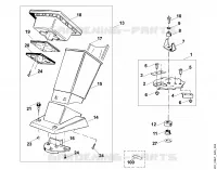 D   Entonnoir, jeu de couteaux pour Stihl GE 110