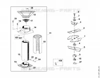 D   Entonnoir, jeu de couteaux pour Stihl GE 230