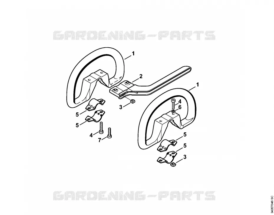 Poignée circulaire Stihl Coupe-bordures et Débroussailleuses Coupe-bordures et Débroussailleuses Débroussailleuses thermiques légères FS 36 R  FS 36 R