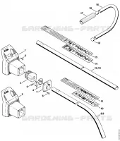 Tube complet FS 40, FS 44 (17.94) pour Stihl FS 40 - 4130
