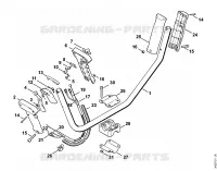 Poignée tubulaire à deux mains FS 44 F/D/ASE pour Stihl FS 44