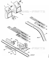 Tube complet FS 40, FS 44 pour Stihl FS 44