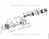 B   Moteur, dispositif de coupe pour Stihl GE 22 L