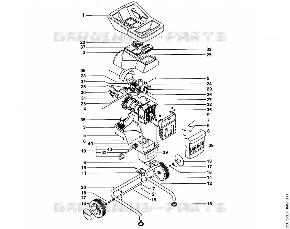A - Machine de base Stihl Broyeurs Broyeurs VIKING : GE GE 22 L  GE 22 L