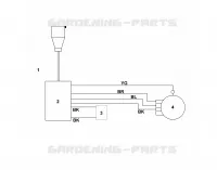 H   Connexion electrique GE 260 pour Stihl GE 250