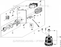 B   Moteur, commutateur pour Stihl GE 320